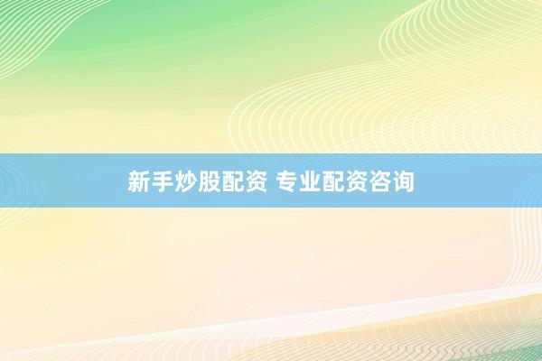 新手炒股配资 专业配资咨询